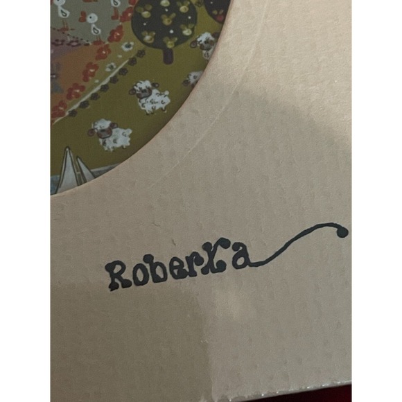 Vtg Roberta McDowell Art Photo Print Matted Boho Patchwork After Forty #169 5x7 - Picture 3 of 5